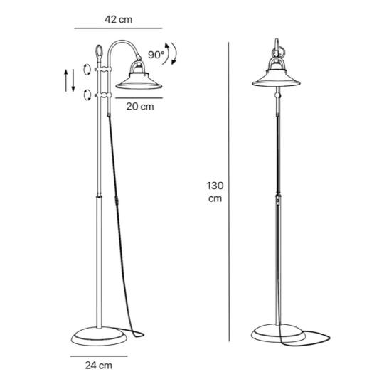 zlata klasicka mosadz stojaca lampa modremu sedaciemu komplet vintage country rustikalne mediteranske osvetlenie spalna obyvacka citacia lampa 2.jpg